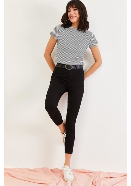 Süper Skinny Simsiyah Extra Siyah Kot Pantolon ( Toparlayıcı ) indirimleri