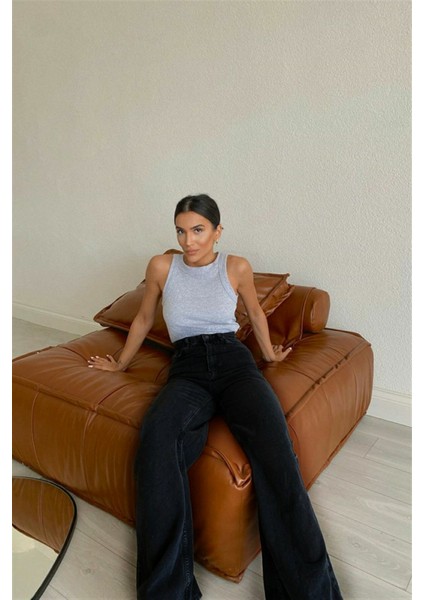 90's Likralı Süper Yüksek Bel Salaş Jeans Palazzo Pantolon modelleri