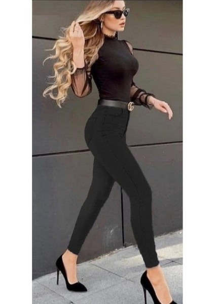 Siyah Skinny Jeans Kot Pantolon (Kapkara) fiyatları