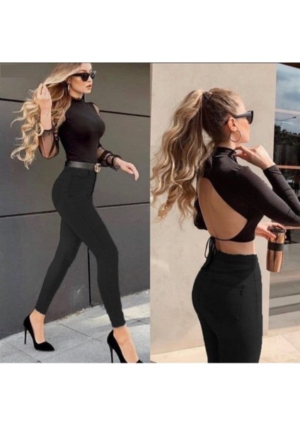 Siyah Skinny Jeans Kot Pantolon (Kapkara) modelleri
