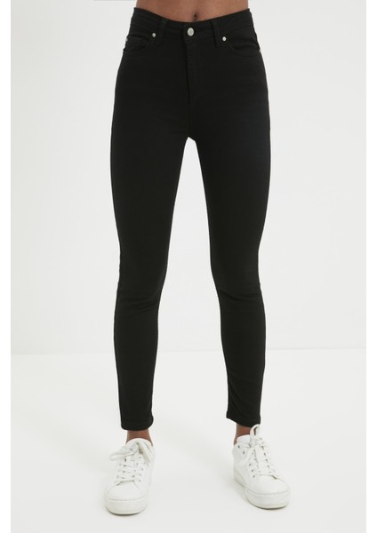 Linda Simsiyah Süper Skinny Jeans Textra Siyah Toparlayıcı Kot Pantolon fırsatları