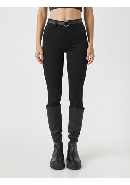 Simsiyah Solmaz Siyah Jeans Yüksek Bel Pantolon ( Toparlayıcı ) Süper Skinny modelleri