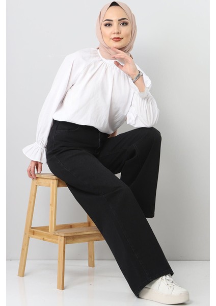 Yüksek Bel 90's Wide Leg Jeans
