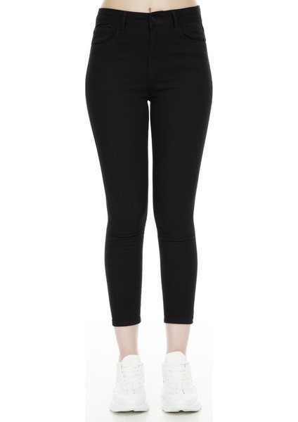 Simsiyah Yüksek Bel Skinny Jean Pantolon fiyatları