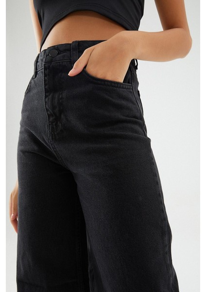 Kadın Süper Yüksek Bel Geniş Paça Wide Leg Jeans Pantolon modelleri
