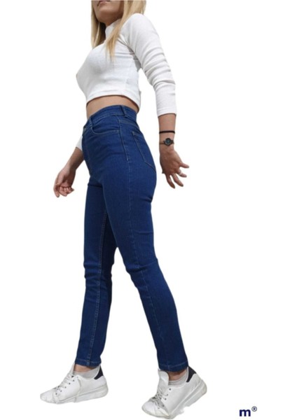 Koyu Mavi Süper Skinny Toparlayıcı Jean Kot Pantolon