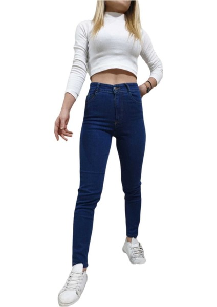 Koyu Mavi Süper Skinny Toparlayıcı Jean Kot Pantolon fiyatları
