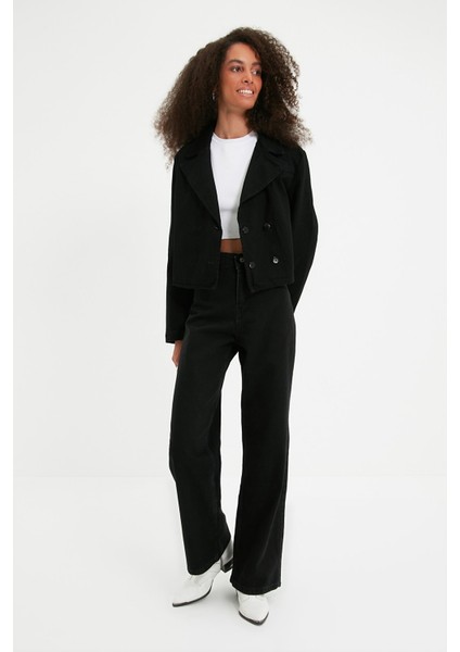 Kadın Süper Yüksek Bel Geniş Paça Wide Leg Jeans Pantolon indirimleri