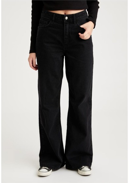 Yüksek Bel 90's Wide Leg Jeans