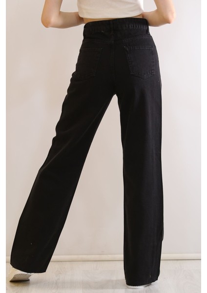 Yüksek Bel 90's Wide Leg Jeans fırsatları