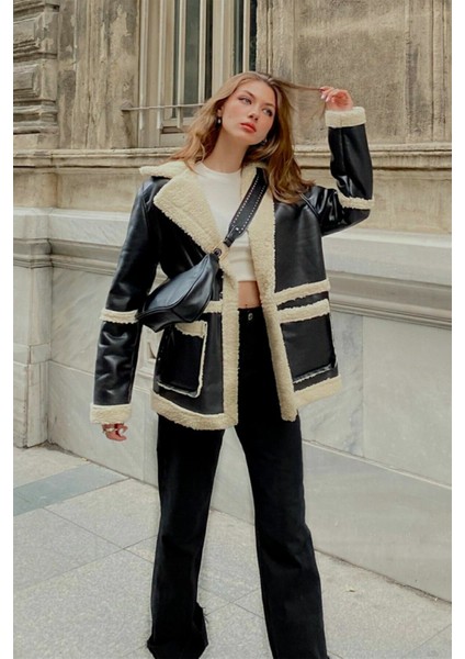 Kadın Süper Yüksek Bel Geniş Paça Wide Leg Jeans Pantolon