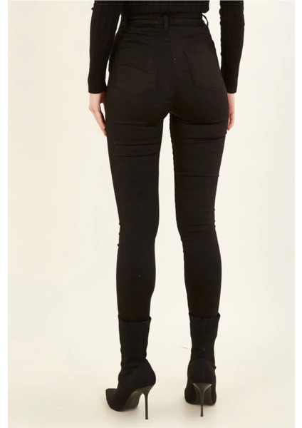 Süper Skinny Siyah Jeans Simsiyah Solmaz ( Toparlayıcı ) indirimleri