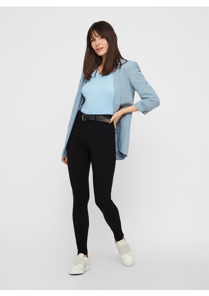 Siyah Süper Skinny Jeans Kot Pantolon (Dar Kalıp) fiyatları