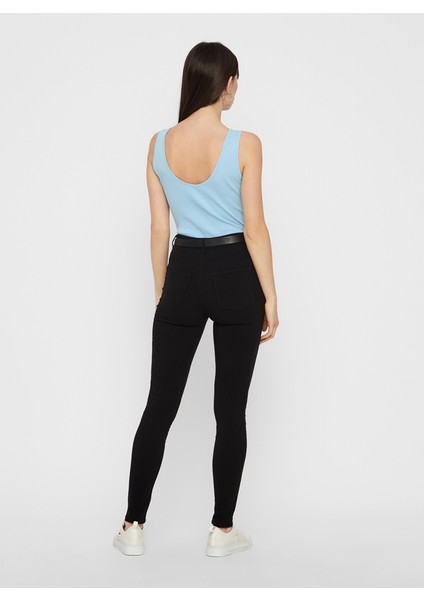 Siyah Süper Skinny Jeans Kot Pantolon (Dar Kalıp) indirimleri