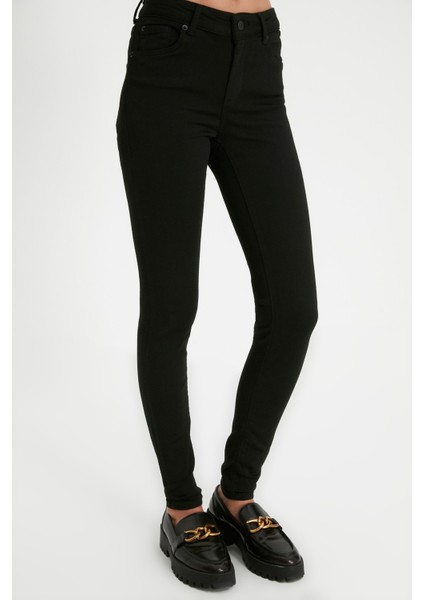 Solmayan Siyah Skinny Jeans Vücudunuzun Şeklini Alan Kot Pantolon fırsatları