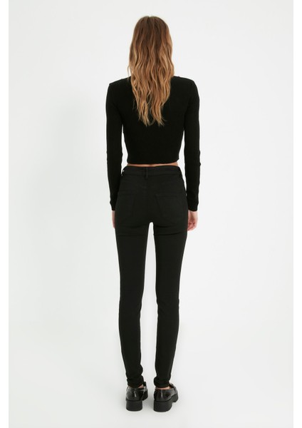 Solmayan Siyah Skinny Jeans Vücudunuzun Şeklini Alan Kot Pantolon indirimleri