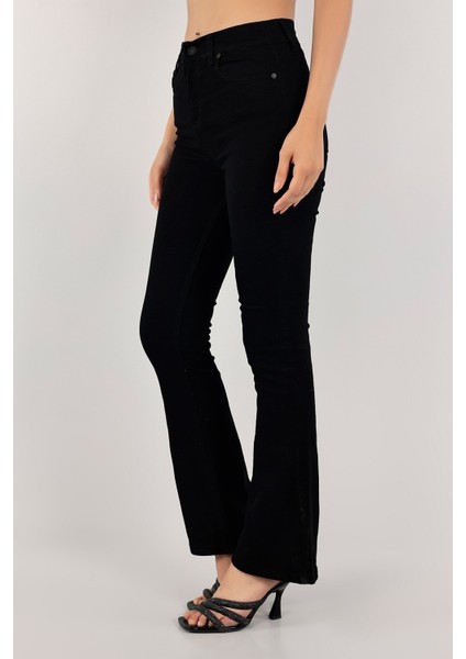 Haris Ispanyol Paça Kot Pantolon Siyah fırsatları