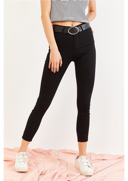 Süper Skinny Simsiyah Extra Siyah Kot Pantolon ( Toparlayıcı ) fırsatları