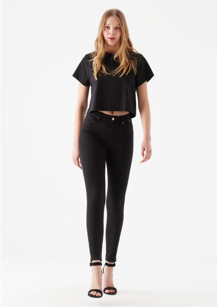 Simsiyah Skinny Jeans Siyah Kot S.o.l.m.a.z (Toparlayıcı)