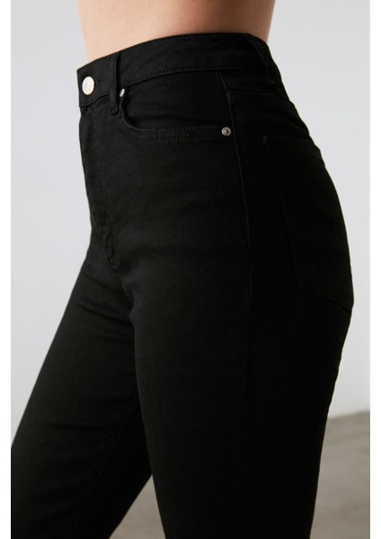 Kadın Solmayan Siyah Süper Skinny Jean Kot Pantolon indirimleri