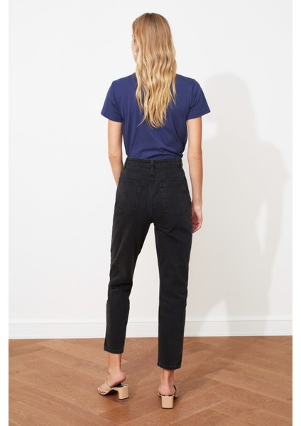 Kadın Boyfriend Siyah Kot Pantolon Jeans indirimleri