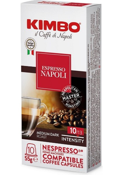 Napoli Nespresso Uyumlu Kapsül Kahve (10'lu kutuda)