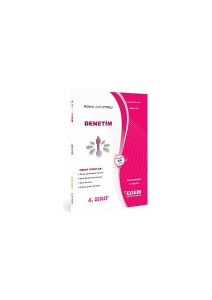 4. Sınıf 7. Yarıyıl Denetim Güz Dönemi