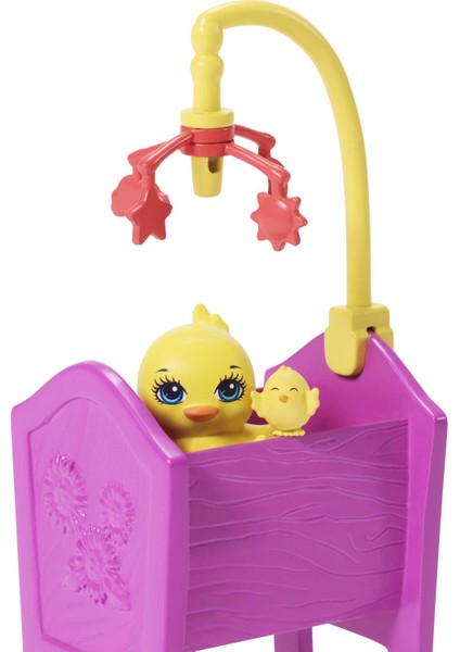 Çiftliği Oyun Seti, Sevimli At Haydie Bebek (15 cm), At Trotter, 3 Ek Hayvan Figürü ve 10'dan Fazla Aksesuarıyla GJX23