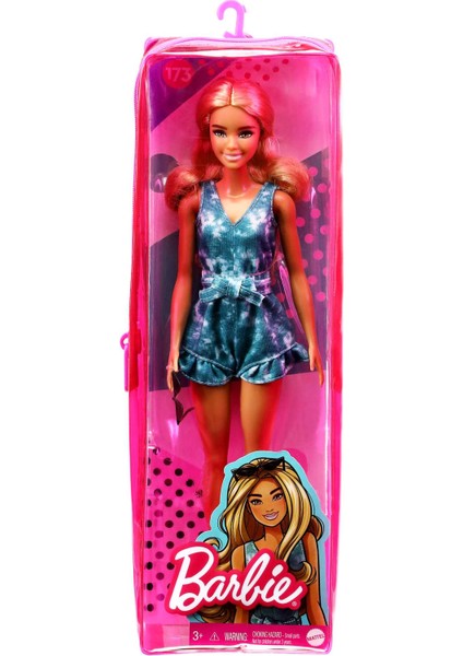 Büyüleyici Parti Bebekleri (Fashionistas) Bebek, Mavi Şort Tulumlu, Sarışın Bebek GRB65