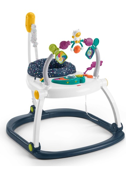 ​​Fisher-Price Astro Kitty Jumperoo, Ayarlanabilir Zıplayan Koltuk, Işıklar, Müzik Ve İnteraktif Oyuncaklar İle Uzay Temalı Bebek Aktivite Merkezi Hbg73