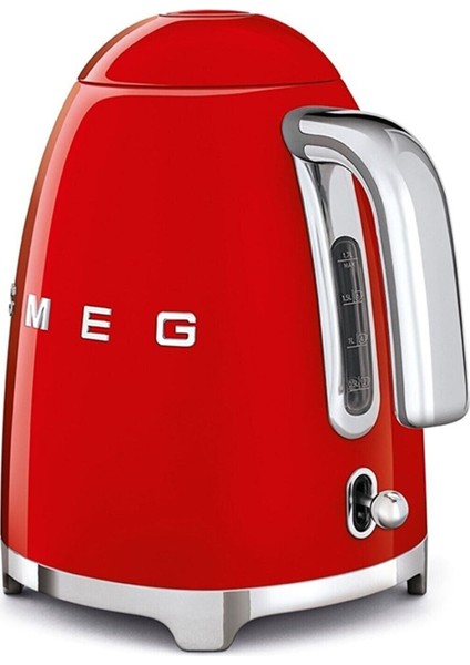 Smeg 50's Style Kırmızı Kettle - 1x2 Ekmek Kızartma Makinesi ve Narenciye Sıkacağı Seti Klf-Tsf-Cjf