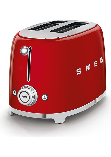 Smeg 50's Style Kırmızı Kettle - 1x2 Ekmek Kızartma Makinesi ve Narenciye Sıkacağı Seti Klf-Tsf-Cjf