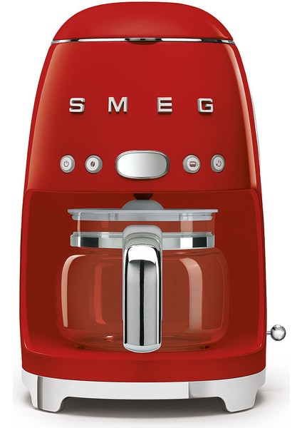 Smeg 50's Style Kırmızı Kettle - 1x2 Ekmek Kızartma Makinesi ve Filtre Kahve Makine Seti Klf-Tsf-Dcf