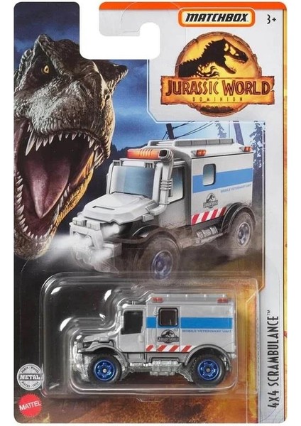 1:64 Jurassic World Tekli Araçlar '4 x 4 Scrambulance HBH08