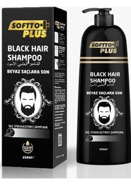 Black Hair Herbal Shampoo Doğal Görünümlü Siyahlaştırıcı Şampuan 350 Ml