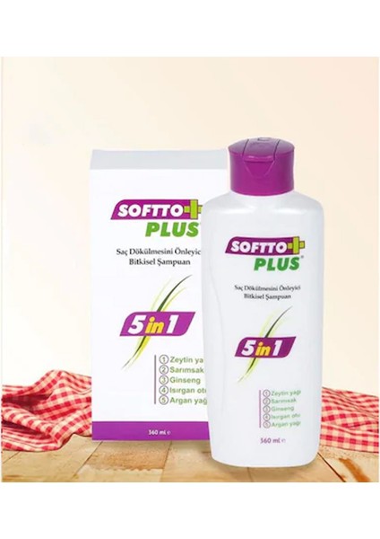 5 In 1 Dökülmeyi Engelleyen Bitkisel Şampuan 360 Ml