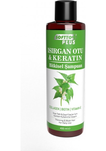 Stinging Nettle & Keratin Biotin Collagen Plant Based Shampoo 400ml