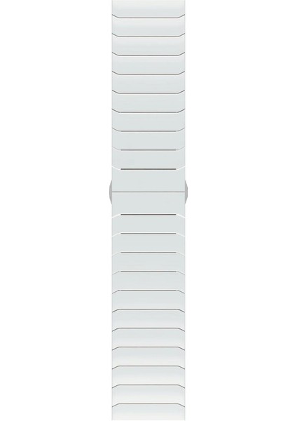 Apple Watch Ultra 49 mm Uyumlu Seramik Kordon Baklalı Premium Seramik Kayış