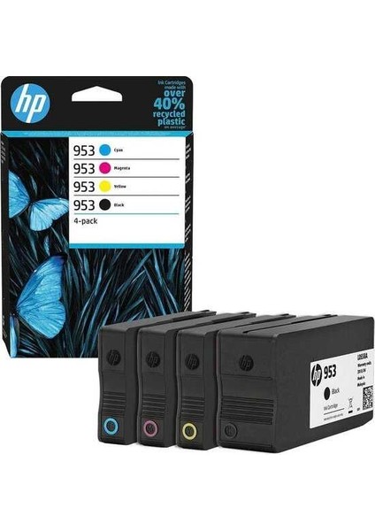 6ZC69AE Cmyk Orjinal Kartuş 953 4lü Paket