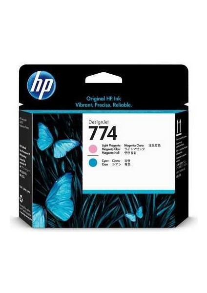 P2V98A Orjinal Açık Kırmızı - Mavi Baskı Kafası 774