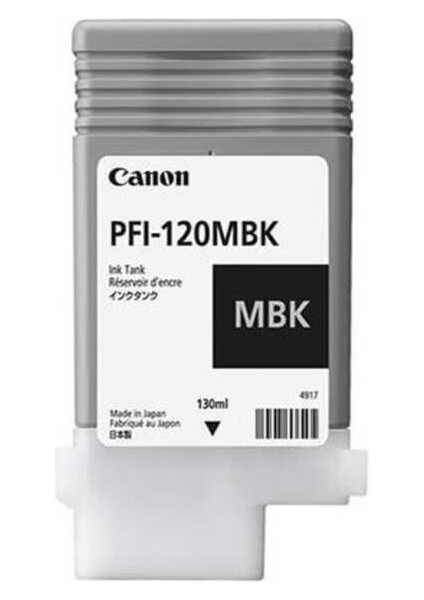 PFI-120MBK Orjinal Mat Siyah Kartuş TM-200/TM-205