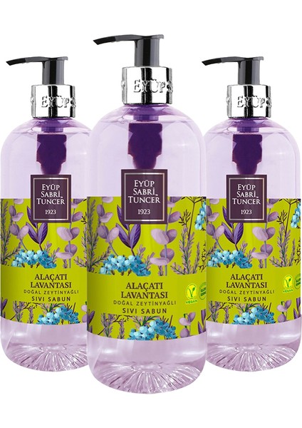 Alaçatı Lavantası Sıvı Sabun Seti 500 ml x 3'lü