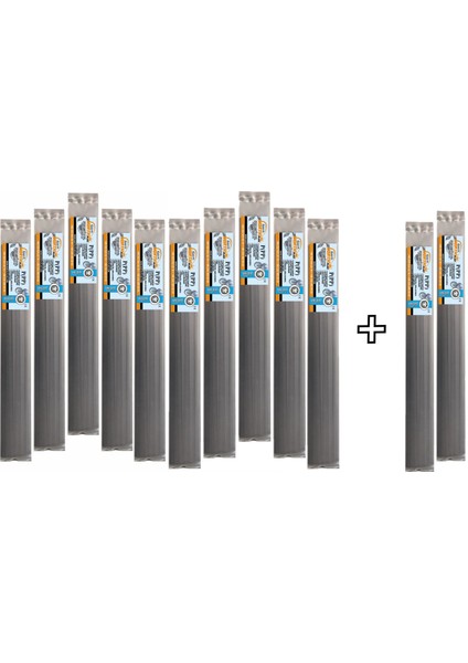 Plastik Kaynak Elektrot Pp Geniş Siyah 10+2 Paket