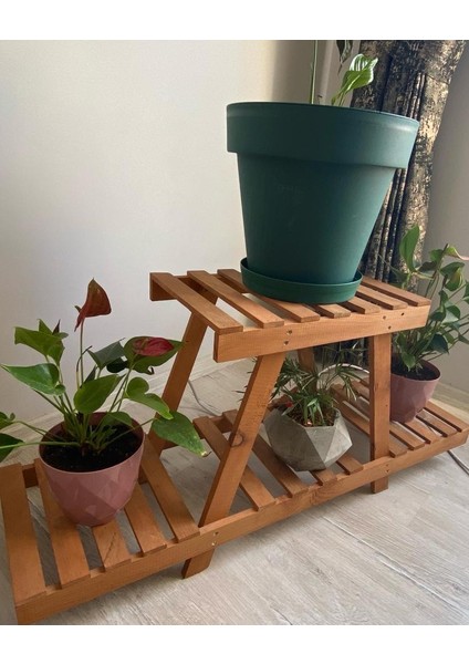 Ahşap 2 Katlı Çiçeklik fiyatları