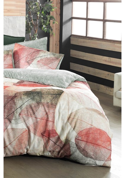 Gamora Yeşil Çift Kişilik %100 Pamuk Flanel (Pazen) Nevresim Takımı fırsatları