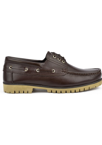 , Erkek Hakiki Deri Ayakkabı 123984 K03 Kahve modelleri