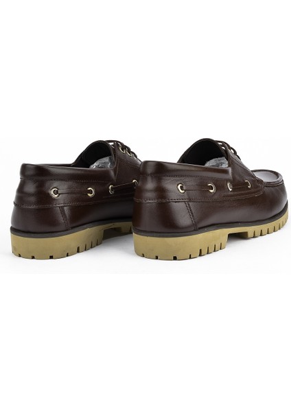 , Erkek Hakiki Deri Ayakkabı 123984 K03 Kahve indirimleri