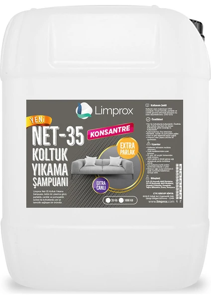 NET35 Koltuk Yıkama Şampuanı  10 lt