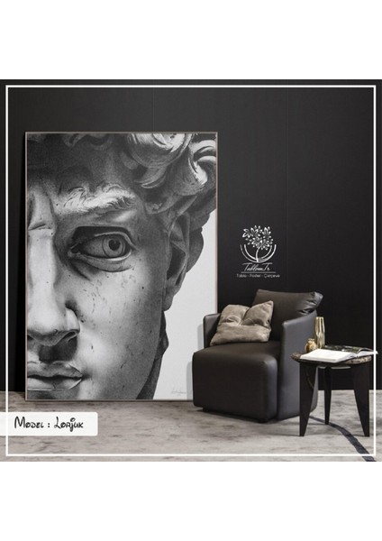 Metal Çerçeveli Gerçek Camlı Tablo Lorjuk 1li Set