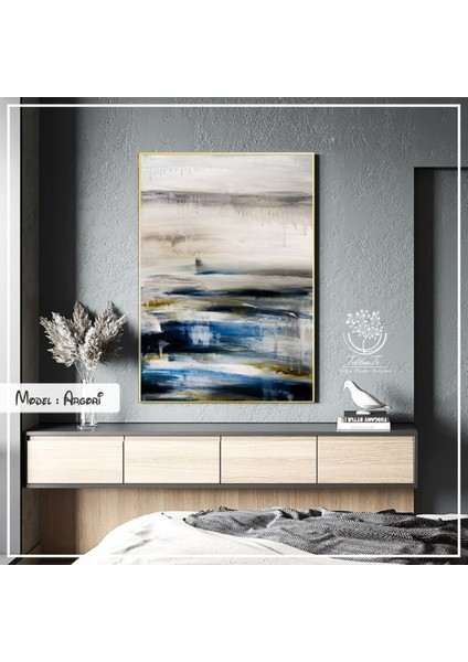 Metal Çerçeveli Gerçek Camlı Tablo Argori 1li Set